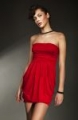 Sexy sukienka z kieszeniami czerwony - S12