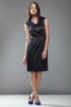 Sukienka podkreślająca talię - czarny - S24