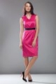 Sukienka podkreślająca talię - róż - S24