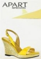 Sandałki, żółte