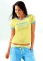 T-shirt, żółto-niebieski