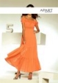Romantyczna suknia, pomarańczowa