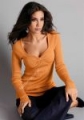 Prążkowany sweterek, pomarańczowy