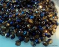 Jablonex kryształki round 4mm blue iris-topaz