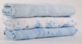 Pieluchy tetrowe we wzorki – komplet niebieski (6 szt)